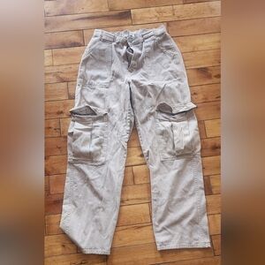 Womens Beige Cargo Pants